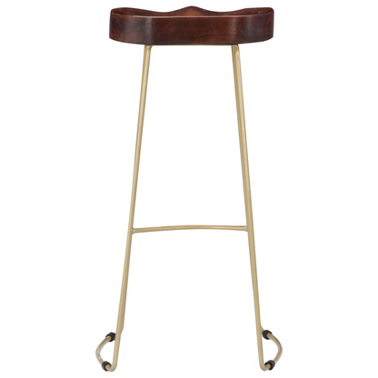 Solid Mango Wood Gavin Bar Stools 2 pcs