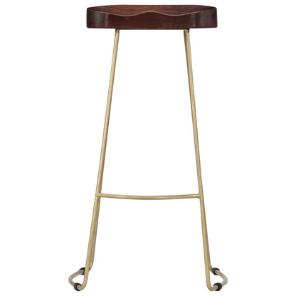 Solid Mango Wood Gavin Bar Stools 2 pcs