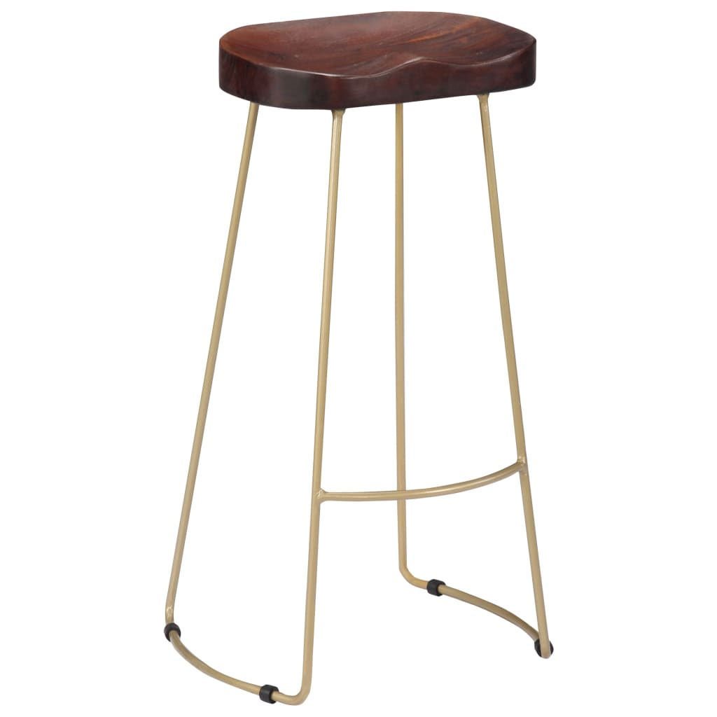 Solid Mango Wood Gavin Bar Stools 2 pcs