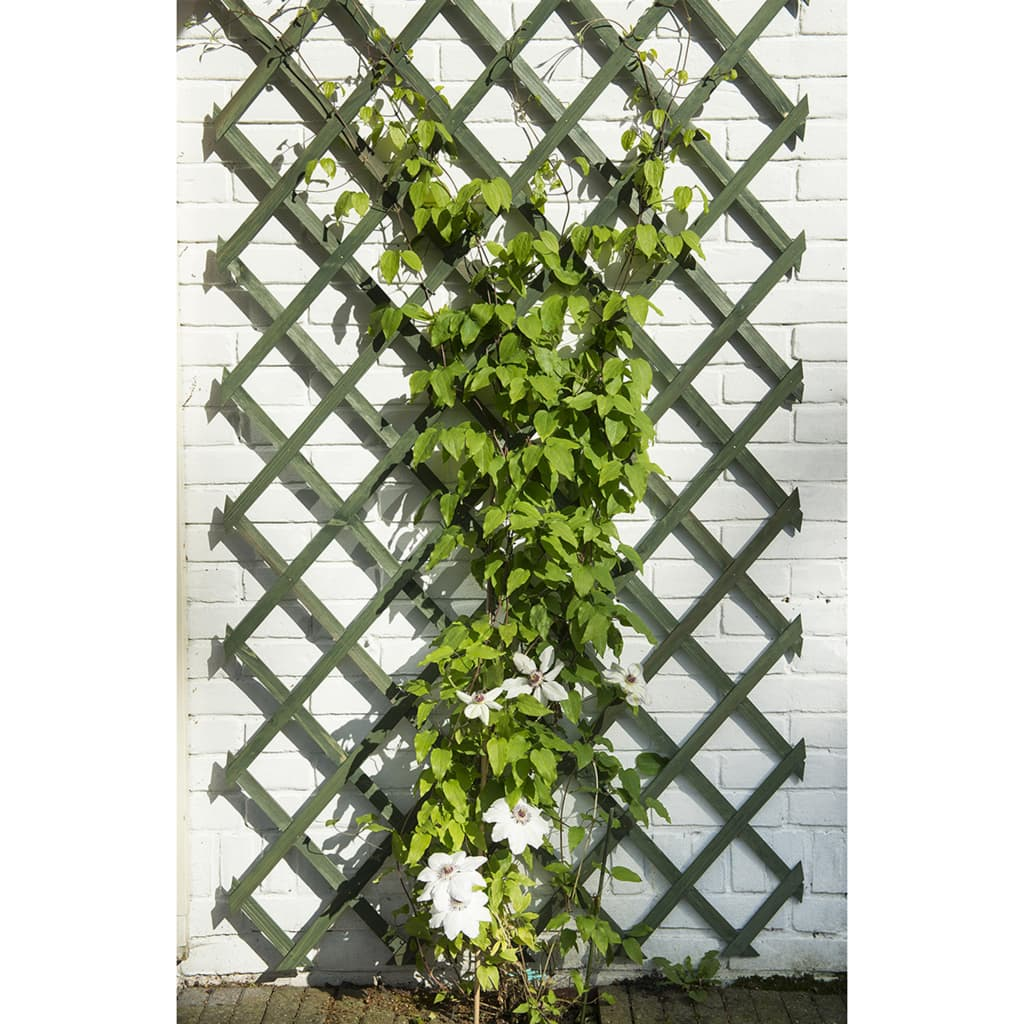 Set of 2 Wood Green Garden Trellises