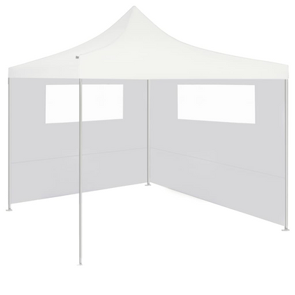 Set of 2 White Gazebo Sidewalls with Windows 