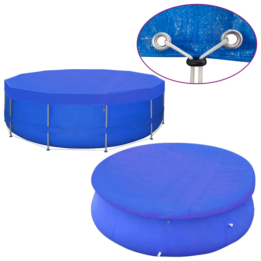 Pool Covers 2 pcs Round 540 cm 90 g/m²