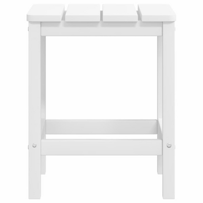 White Garden Adirondack Chair with Footstool & Table