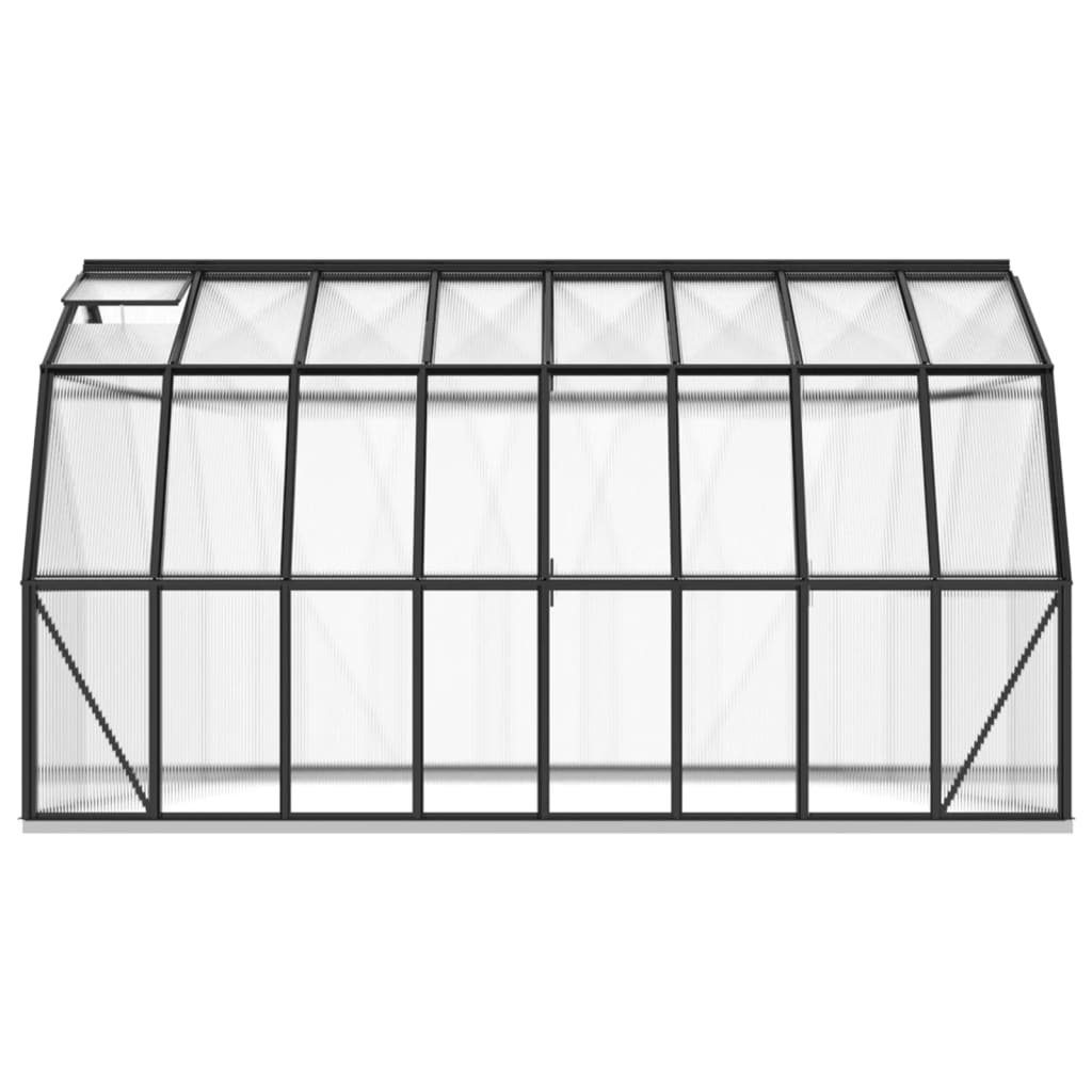 Aluminium Greenhouse with Base Frame 12.63 m²