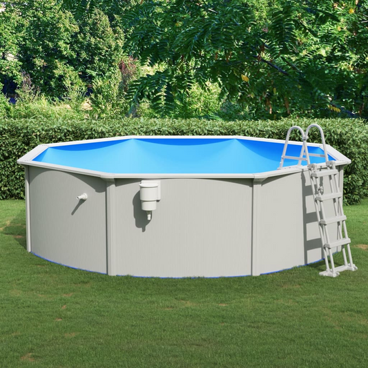 Swimming Pool with Safety Ladder 460x120 cm