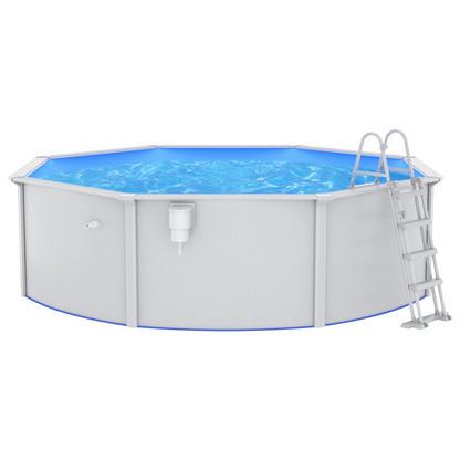 Swimming Pool with Safety Ladder 460x120 cm