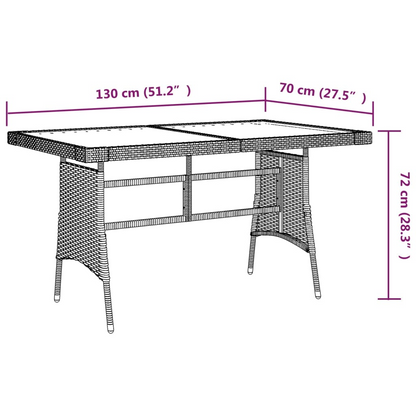 Grey Poly Rattan 5 Piece Outdoor Dining Set