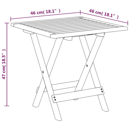 Solid Wood Acacia and Textilene Deck Chair with Table