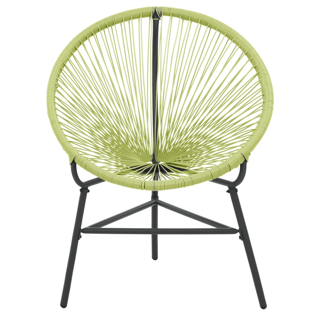 Green Poly Rattan Garden Acapulco Chair 