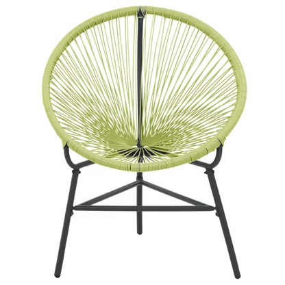 Green Poly Rattan Garden Acapulco Chair 