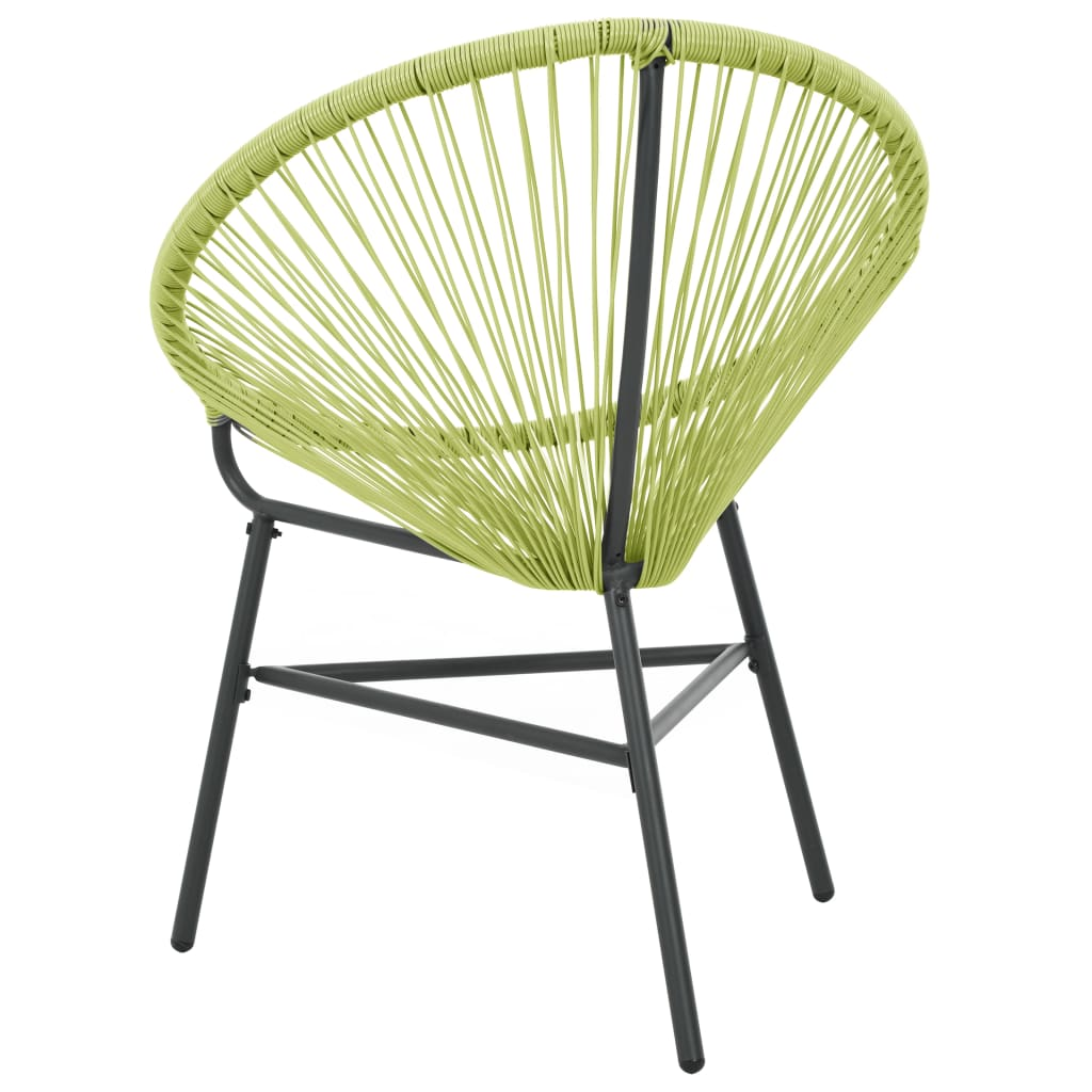 Green Poly Rattan Garden Acapulco Chair 