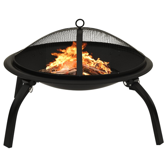 2-in-1 Fire Pit and BBQ with Poker | Jscapes Home and Garden