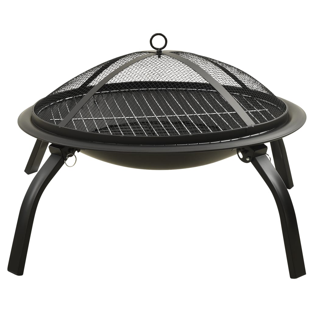 2-in-1 Fire Pit and BBQ with Poker | Jscapes Home and Garden