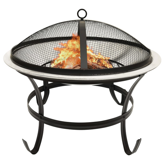 2-in-1 Fire Pit and BBQ with Poker | Jscapes Home and Garden