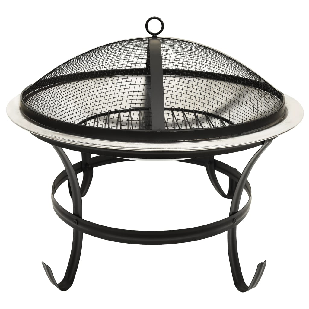 2-in-1 Fire Pit and BBQ with Poker | Jscapes Home and Garden