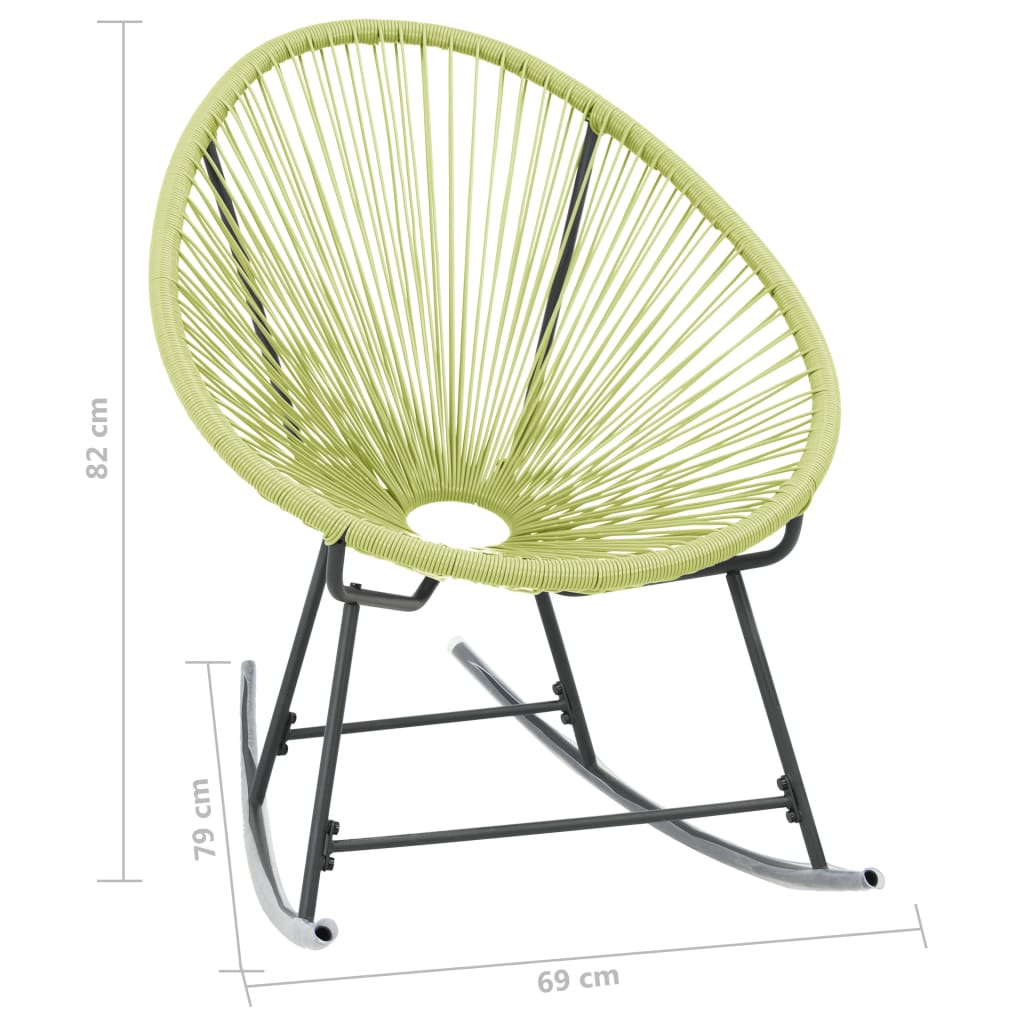 Poly Rattan Green Outdoor Acapulco Chair | Jscapes