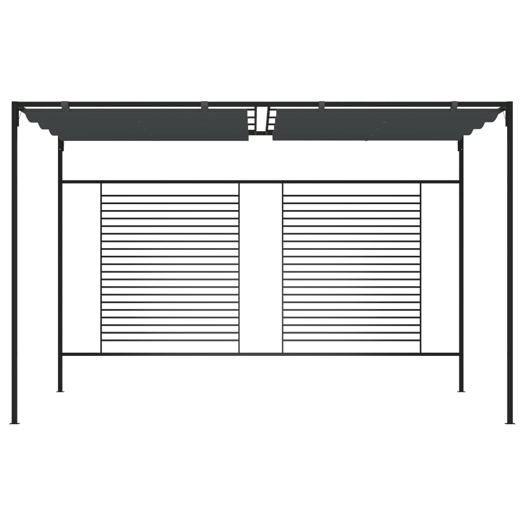 Anthracite Gazebo with Retractable Roof | Jscapes 