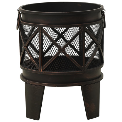 Rustic Fire Pit with Poker Steel