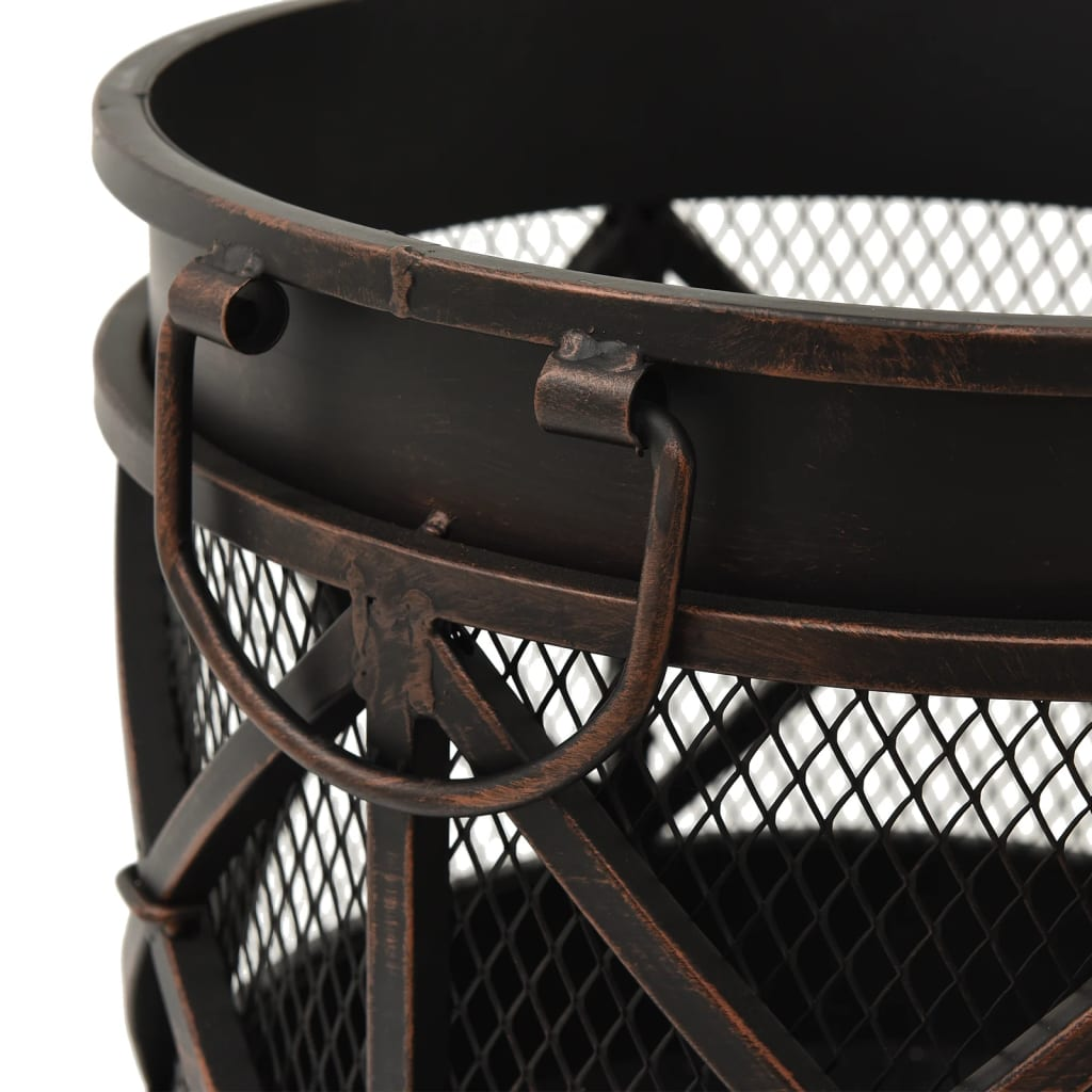 Rustic Fire Pit with Poker Steel