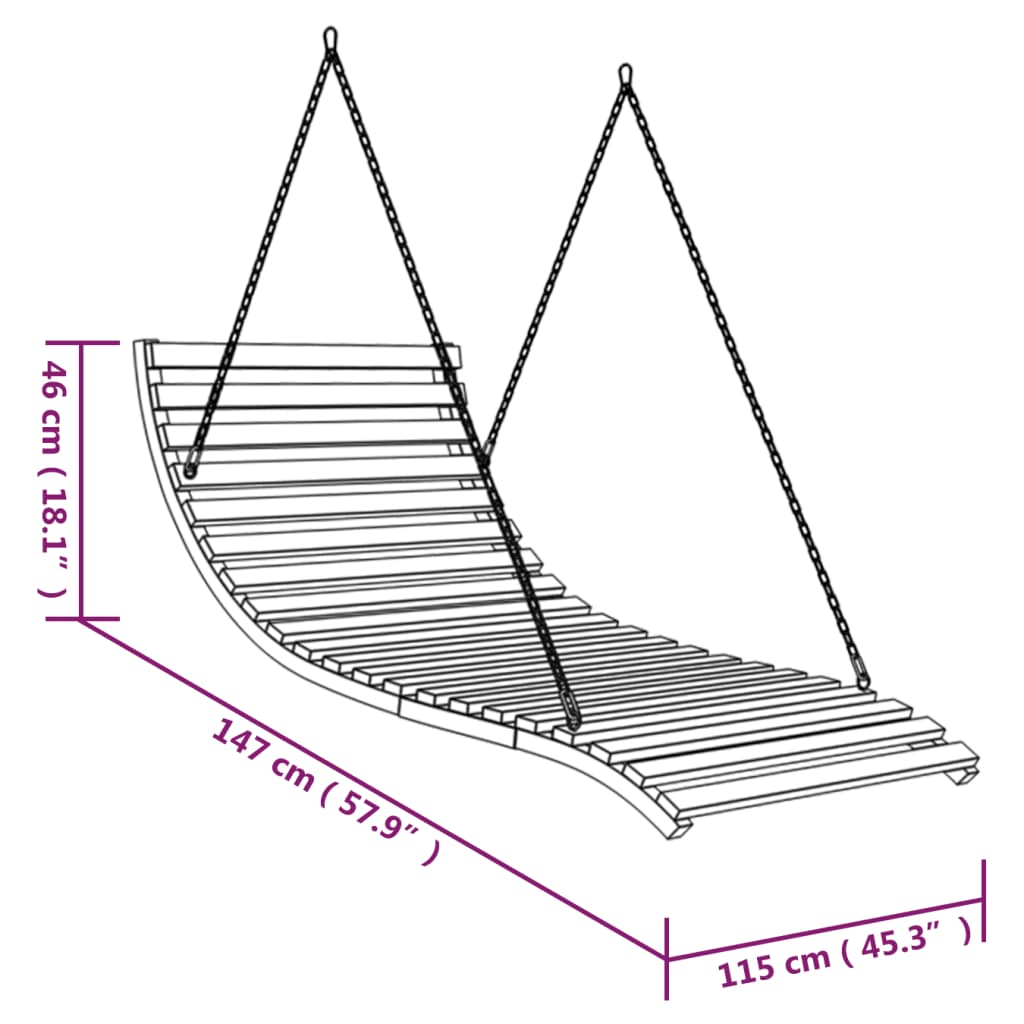 Solid Bent Wood Swing Bed | Jscapes Home and Garden 