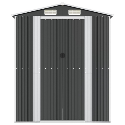 Galvanised Steel Garden Shed Anthracite 192x440x223 cm