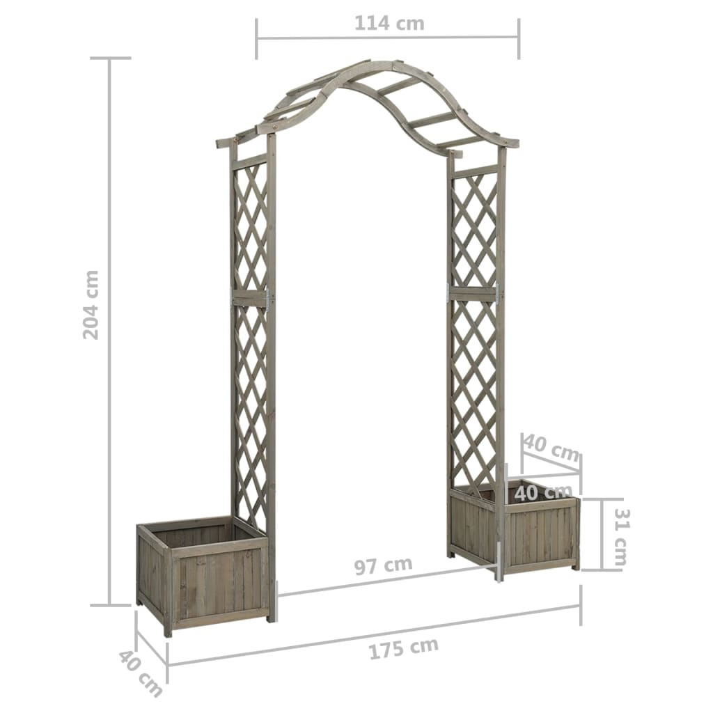 Garden Pergola with Planters | Jscapes Home and Garden