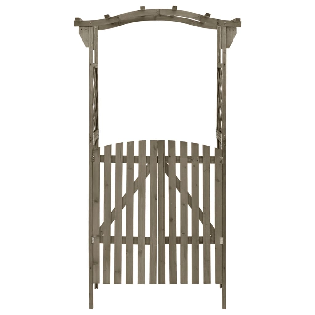 Grey Firwood Pergola with Gate