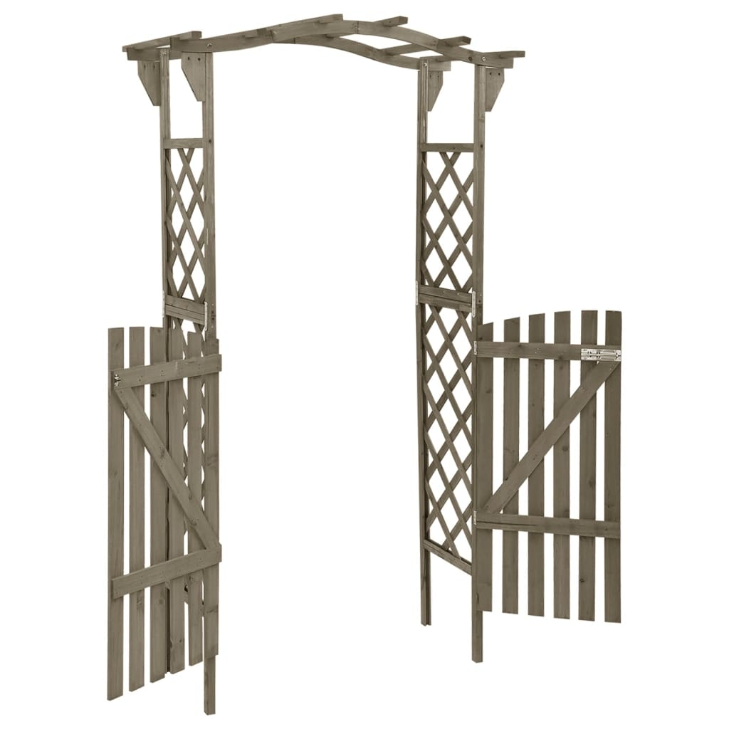 Grey Firwood Pergola with Gate