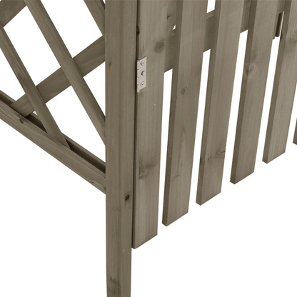 Grey Firwood Pergola with Gate