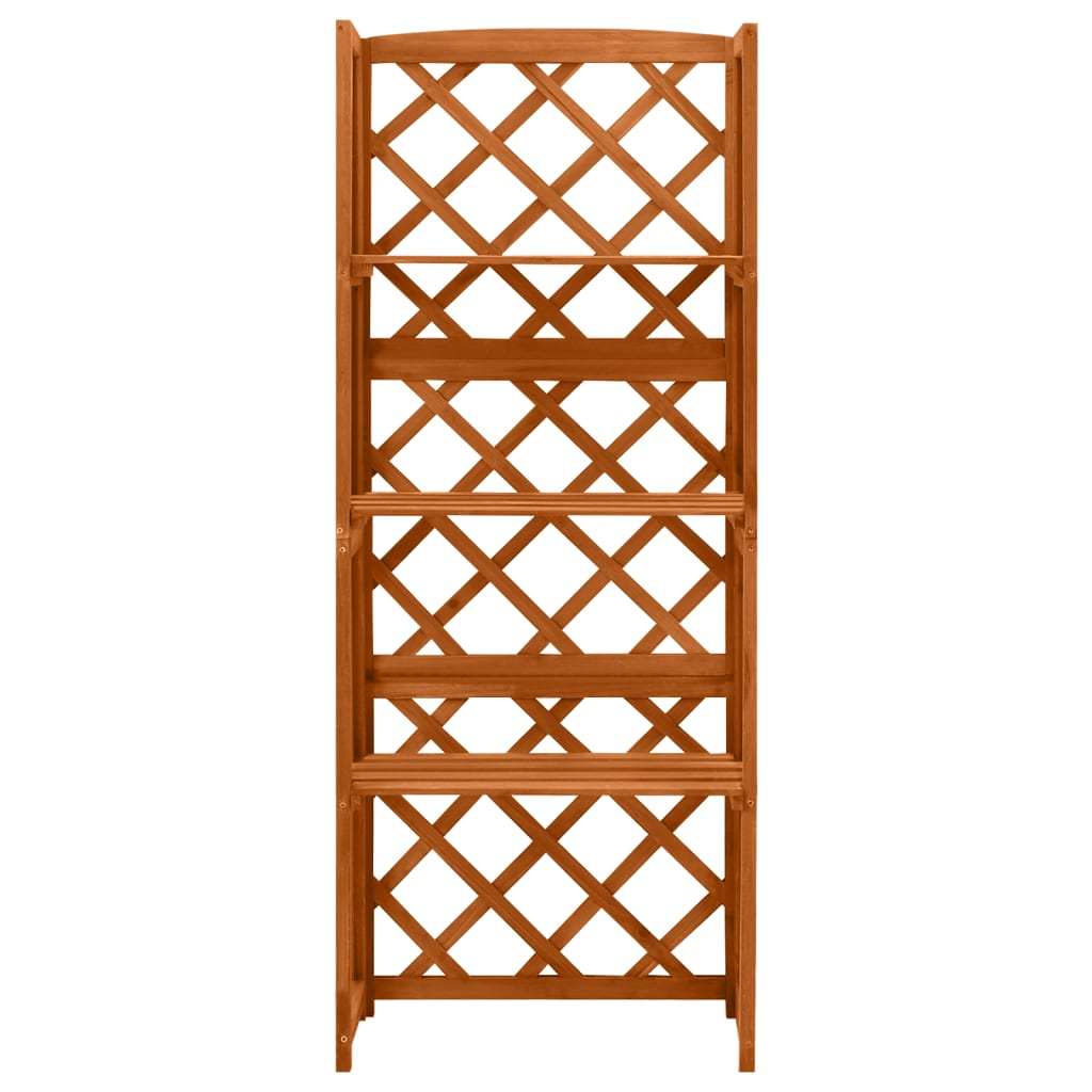 Solid Fir Wood Trellis with Shelves