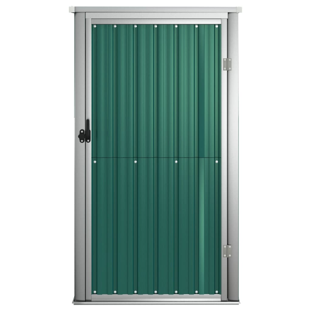 Garden Tool Shed Green 88x89x161 cm Galvanised Steel