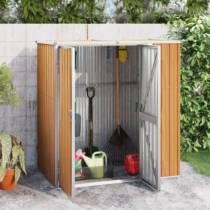 Garden Tool Shed Brown 161x89x161 cm