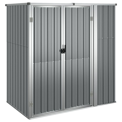 Garden Tool Shed Grey 161x89x161 cm