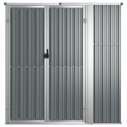 Garden Tool Shed Grey 161x89x161 cm