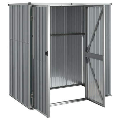 Garden Tool Shed Grey 161x89x161 cm