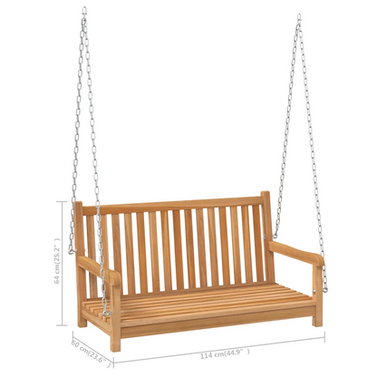 Solid Teak Wood Swing Bench 