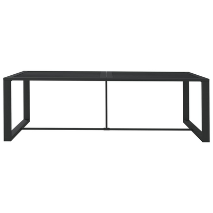 Anthracite Outdoor Dining Table 120x60x66 cm 