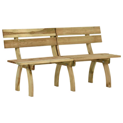 Impregnated Pinewood Garden Bench 160 cm