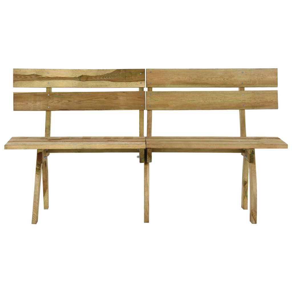 Impregnated Pinewood Garden Bench 160 cm