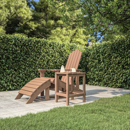 Brown Garden Adirondack Table 38x38x46 cm 