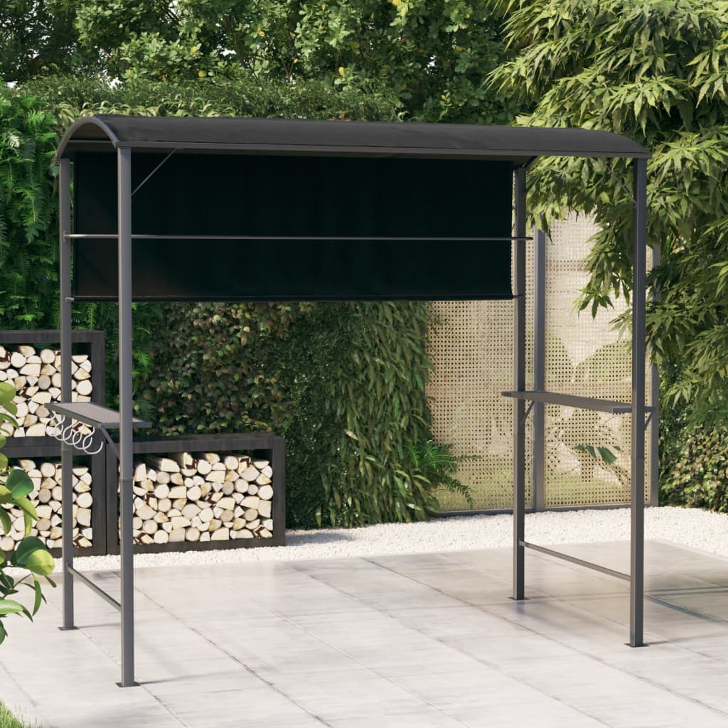 Anthracite Gazebo with Roof