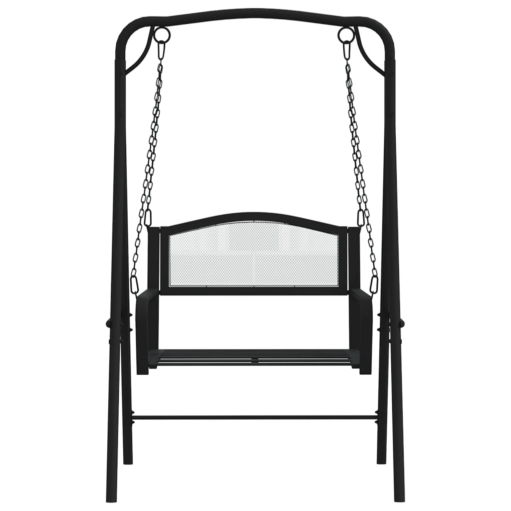 Black Steel Swing Bench | Jscapes Home and Garden