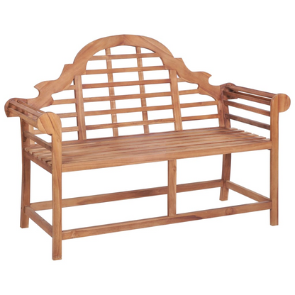 Solid Wood Teak Garden Bench 127x58.5x92.5 cm