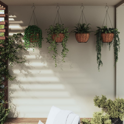 Set of 4 Hanging Planters with Coco Liners | Jscapes