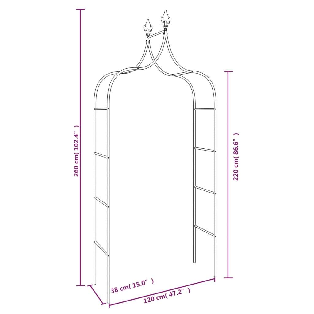 Set of 2 Steel Garden Arches | Jscapes Home and Garden