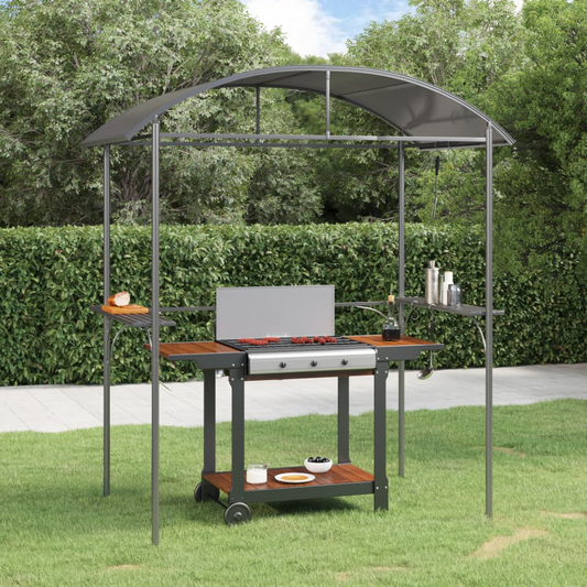 Archer BBQ Gazebo with Side Shelves Anthracite