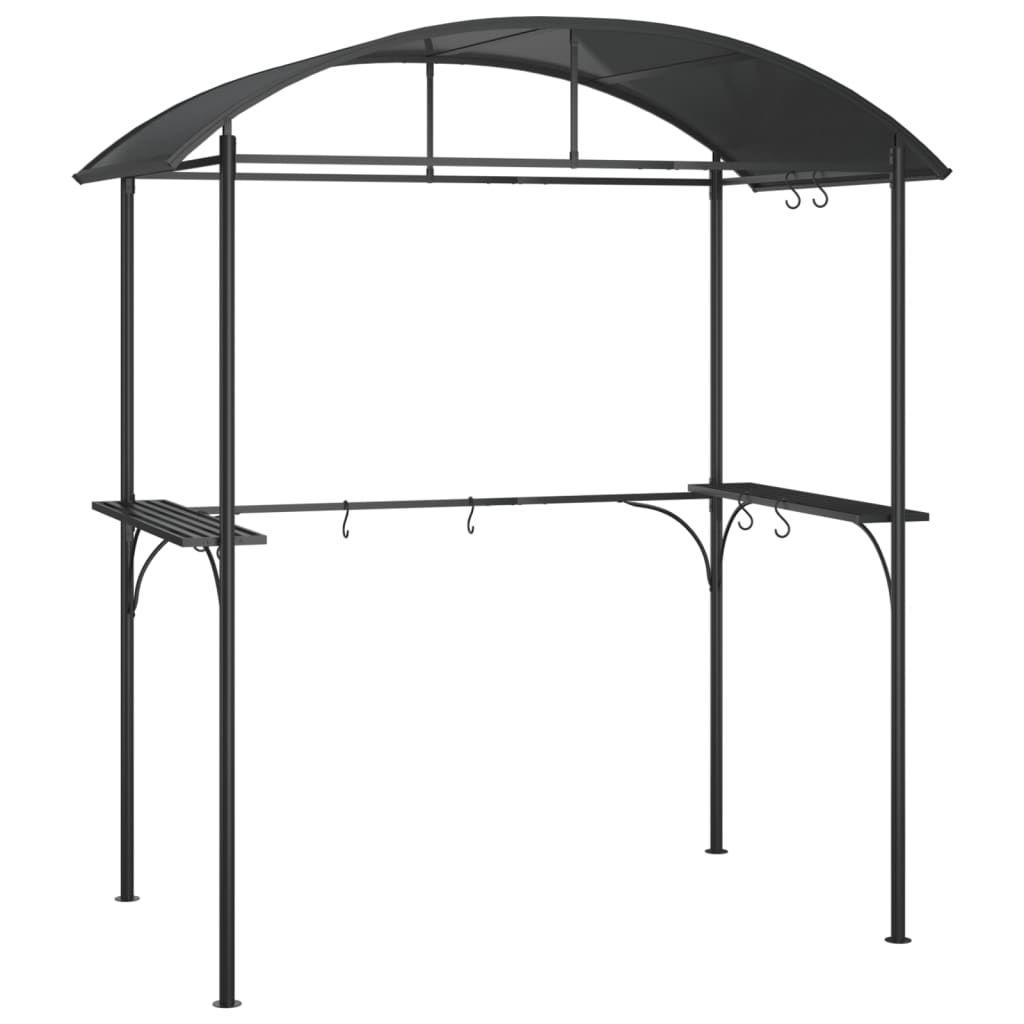 Archer BBQ Gazebo with Side Shelves Anthracite