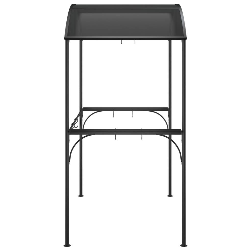 Archer BBQ Gazebo with Side Shelves Anthracite