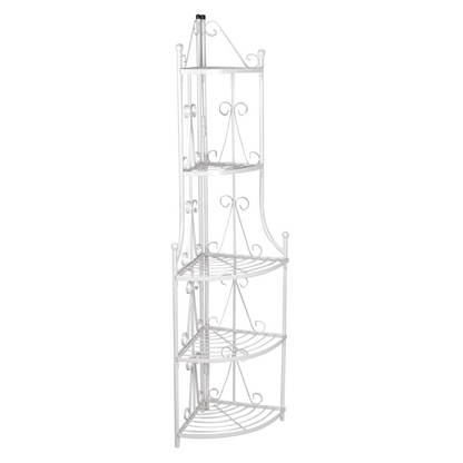 White Corner Plant Rack