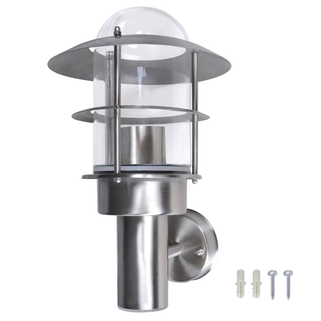 Stainless Steel Patio Wall Light | Jscapes Home and Garden